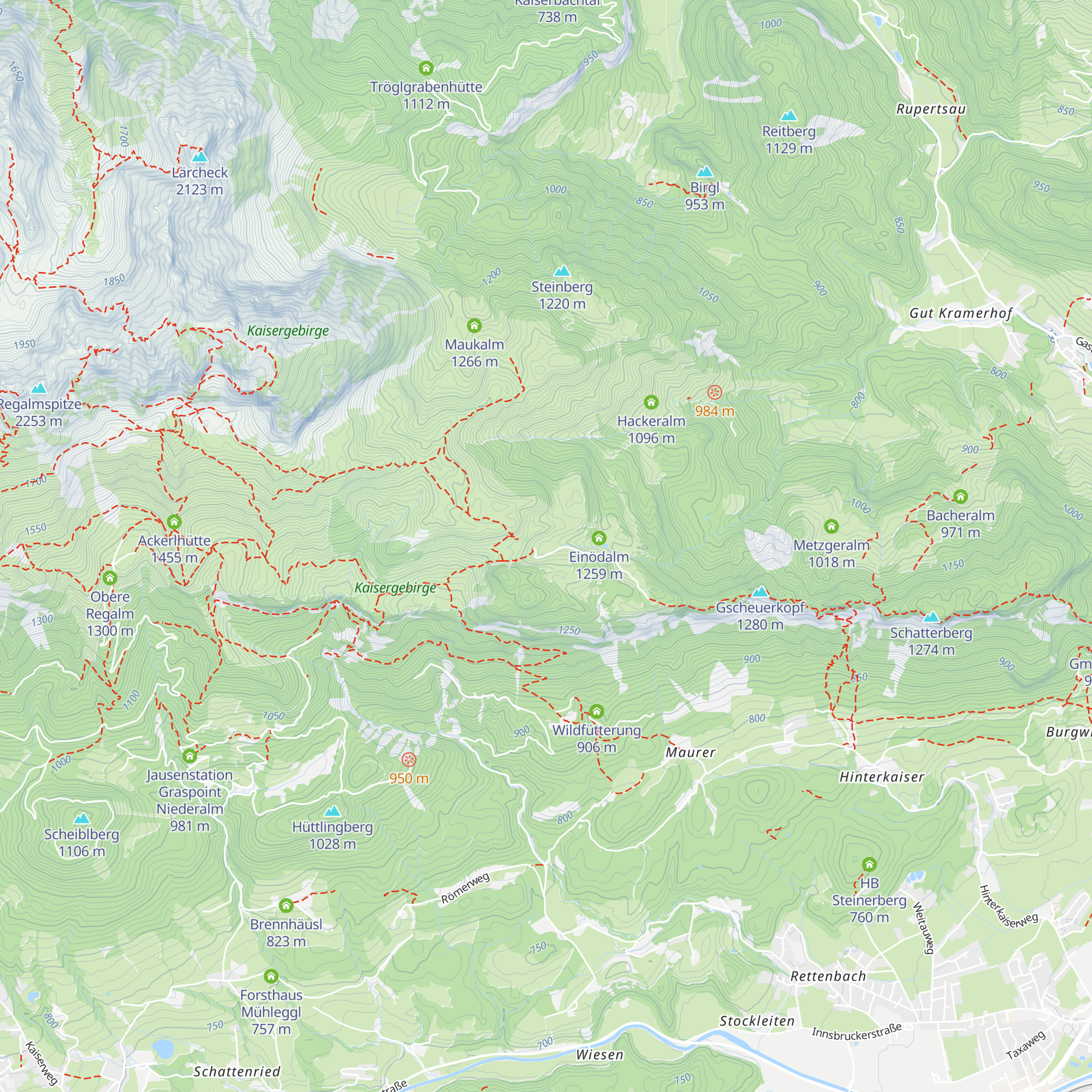 Kaiser Niederalm map