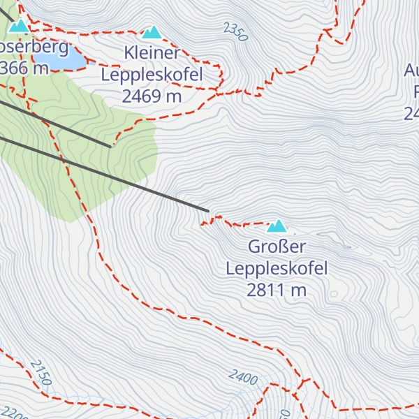 Map of Leppleskofelbahn - Bergstation