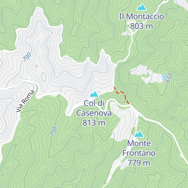 Map of Col di Casenova