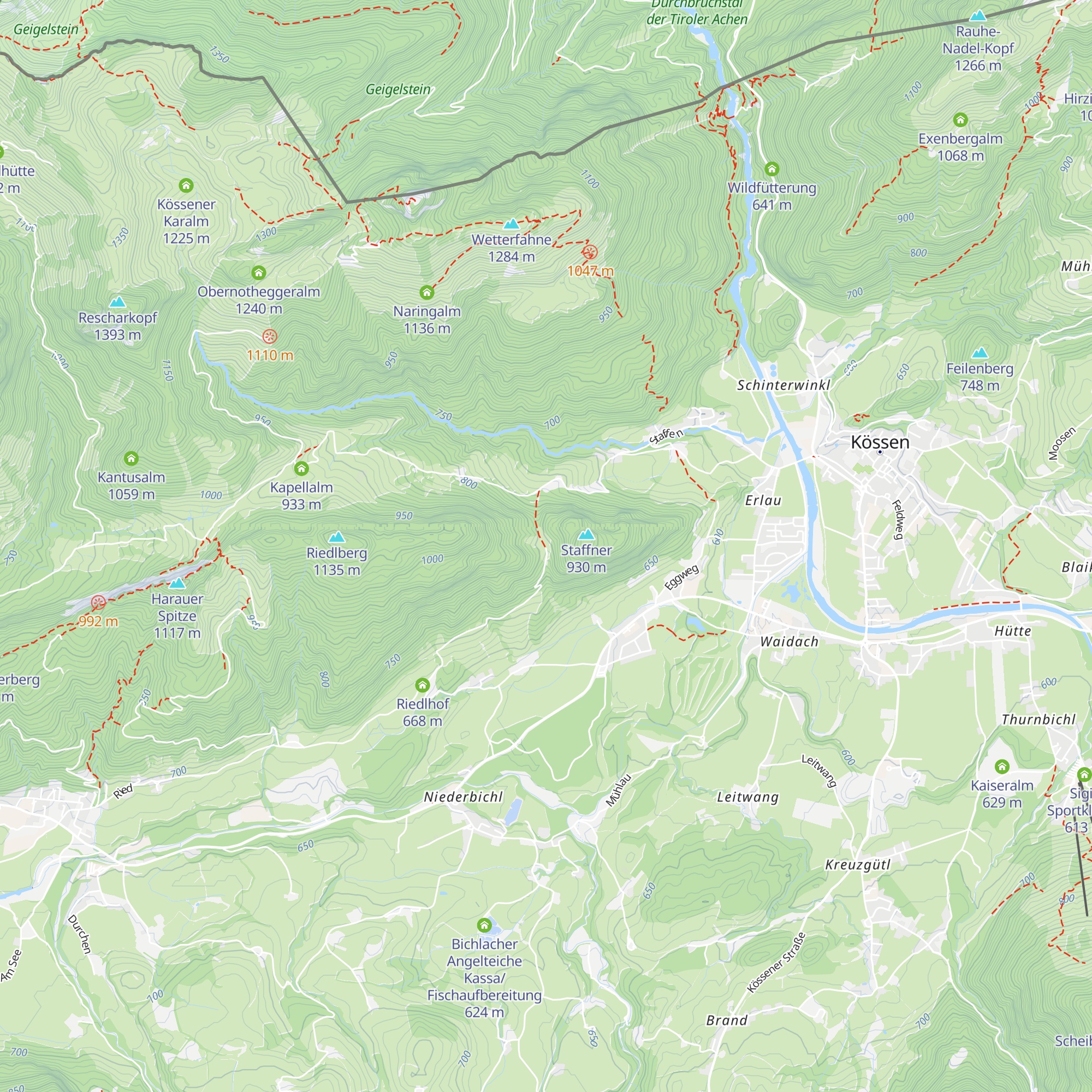 Glasalm map