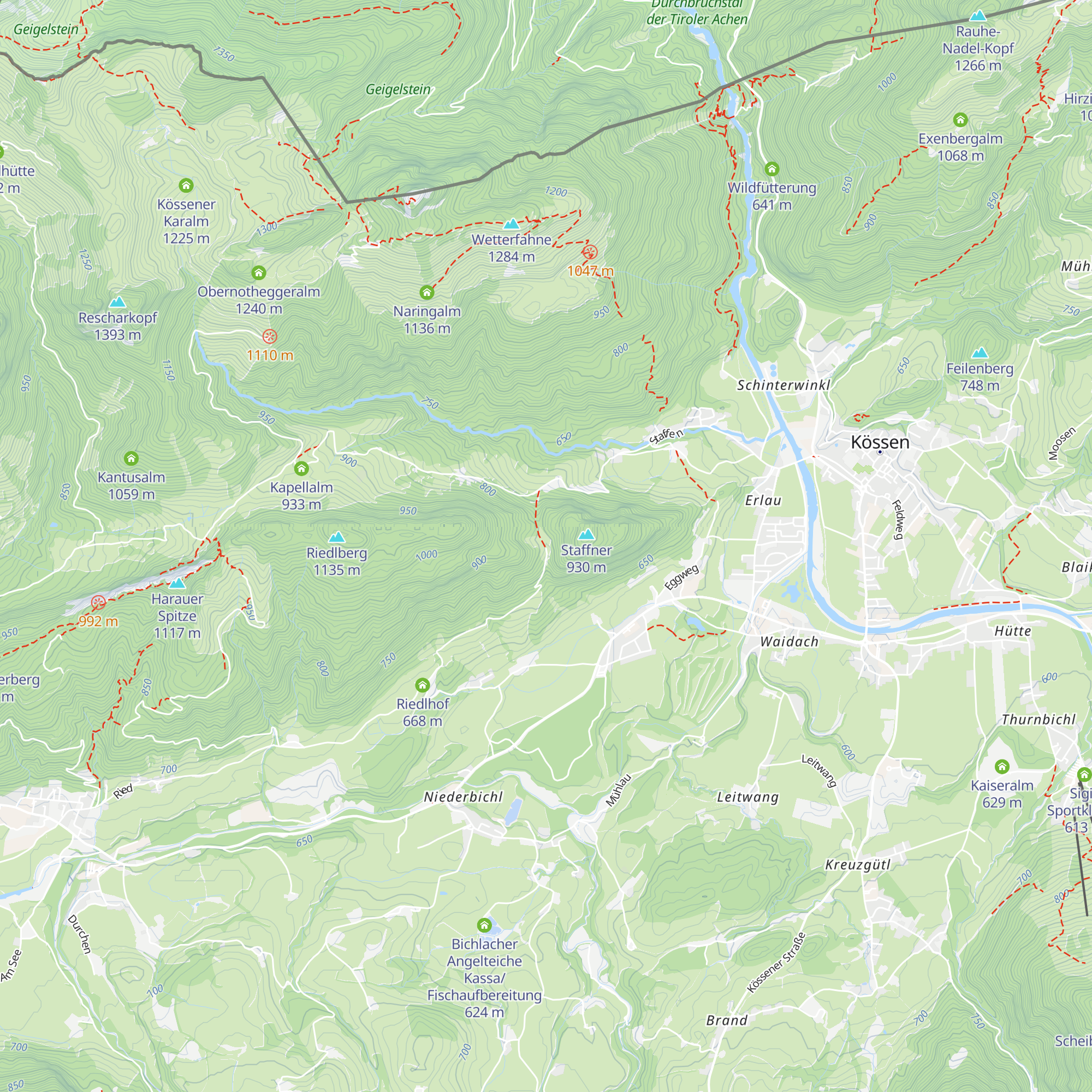 Glasalm map