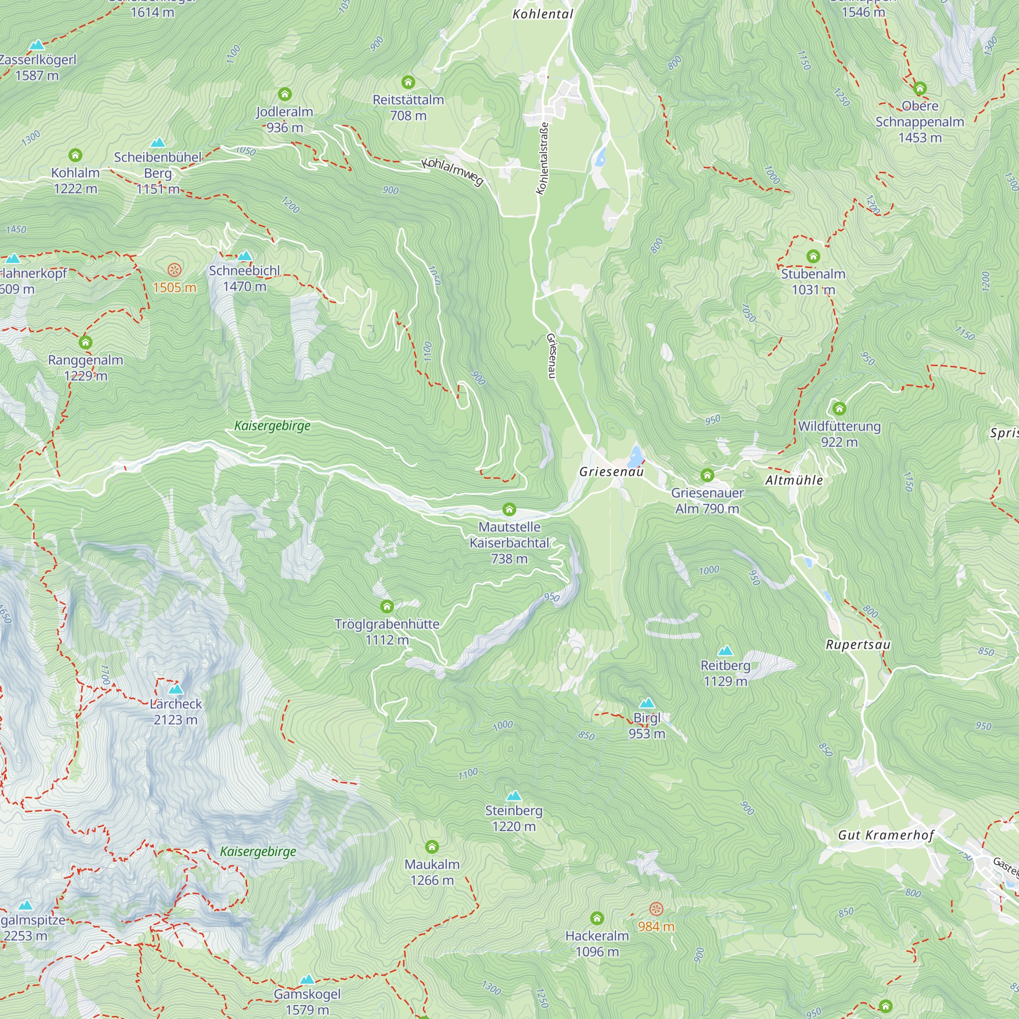 Mautstelle Kaiserbachtal map
