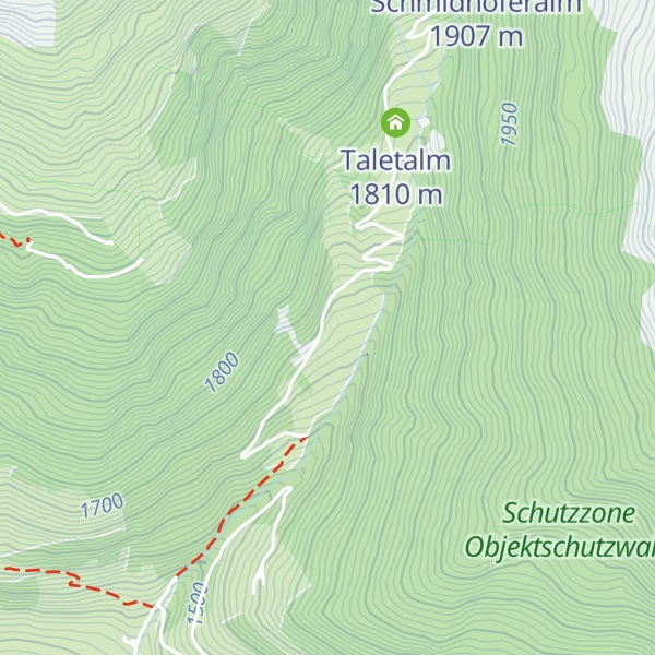 Map of Almhütte Thaletalm