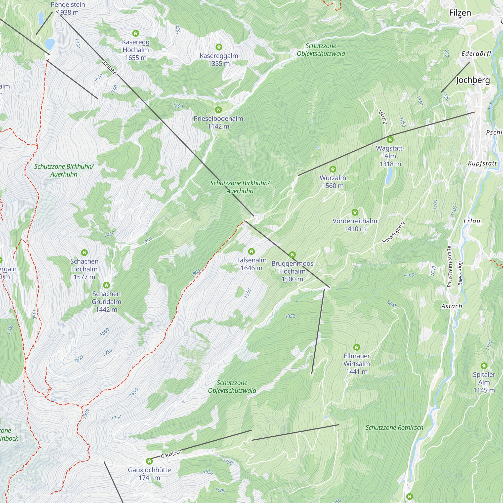 Talsenalm map