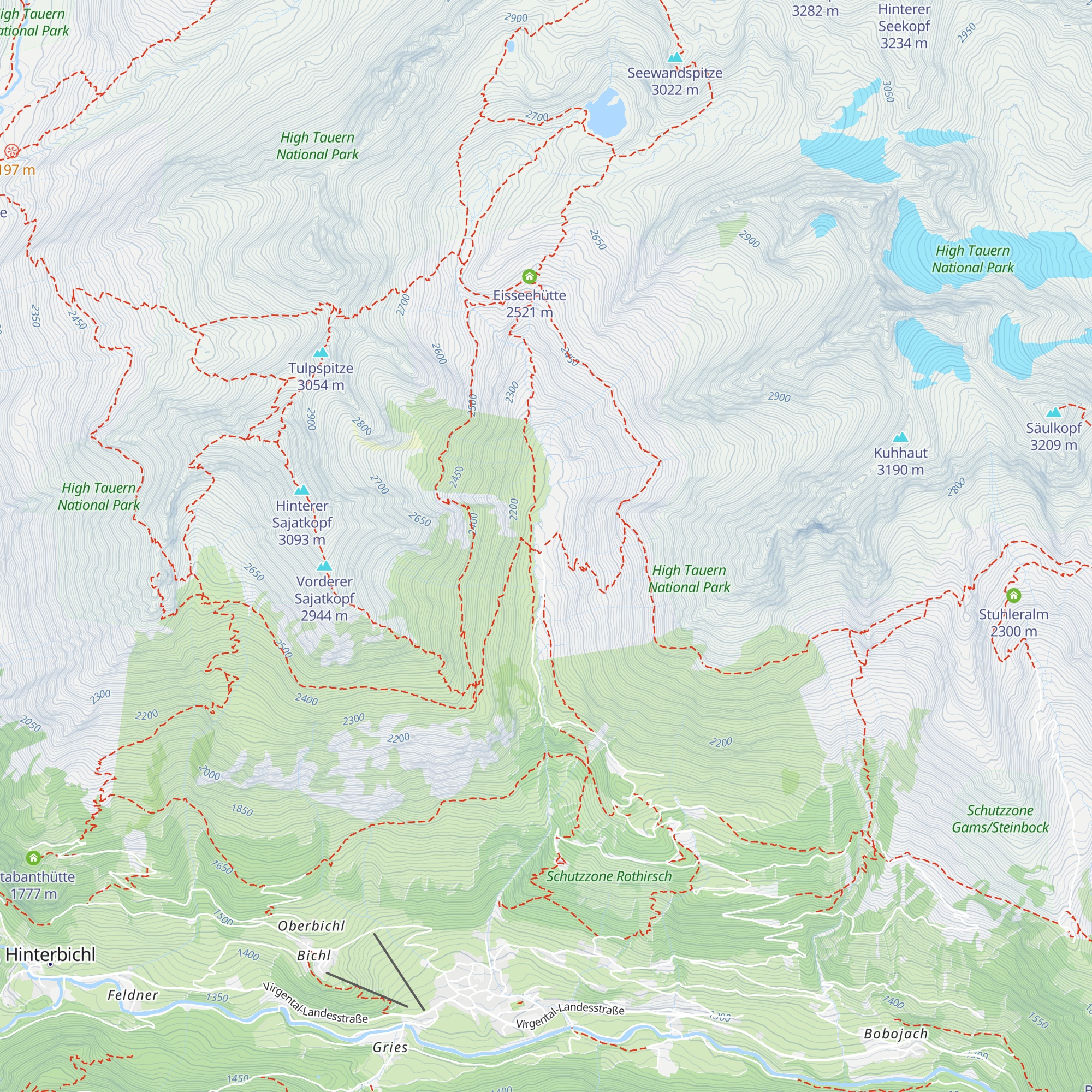 Ochsnerhütte map