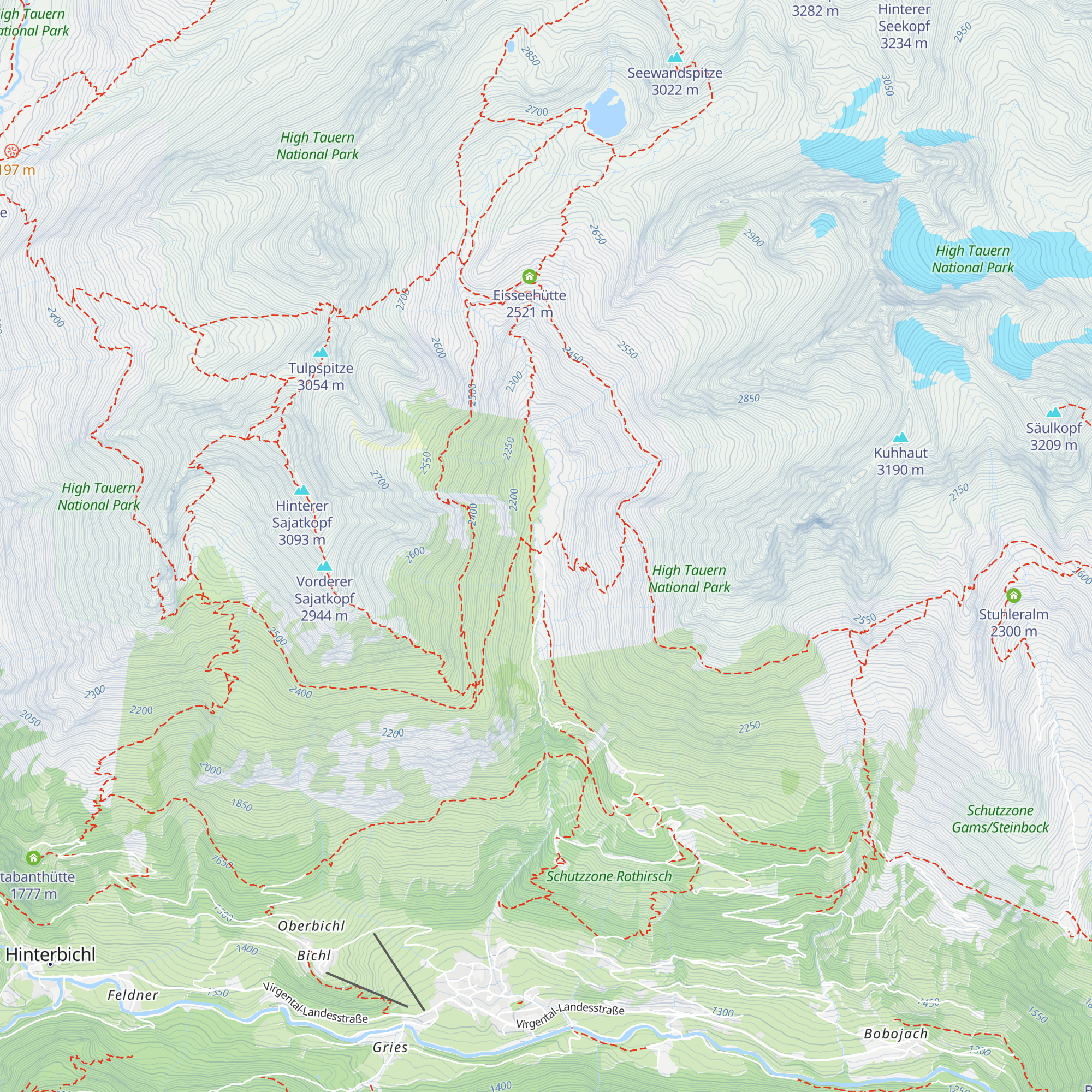 Ochsnerhütte map