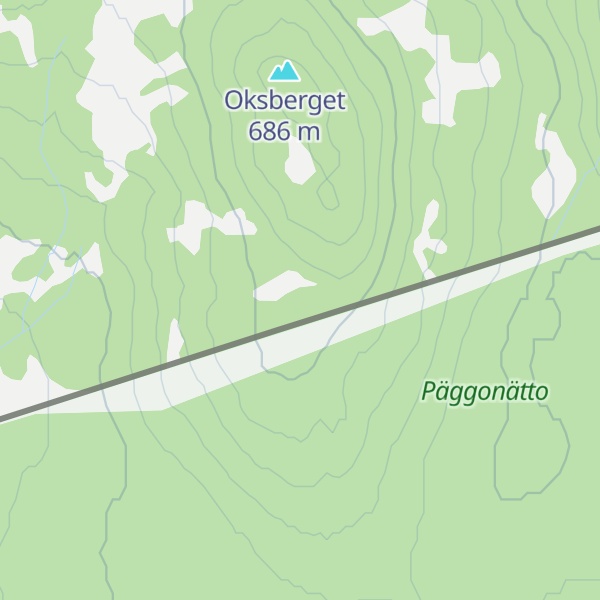 Map of Oxberget