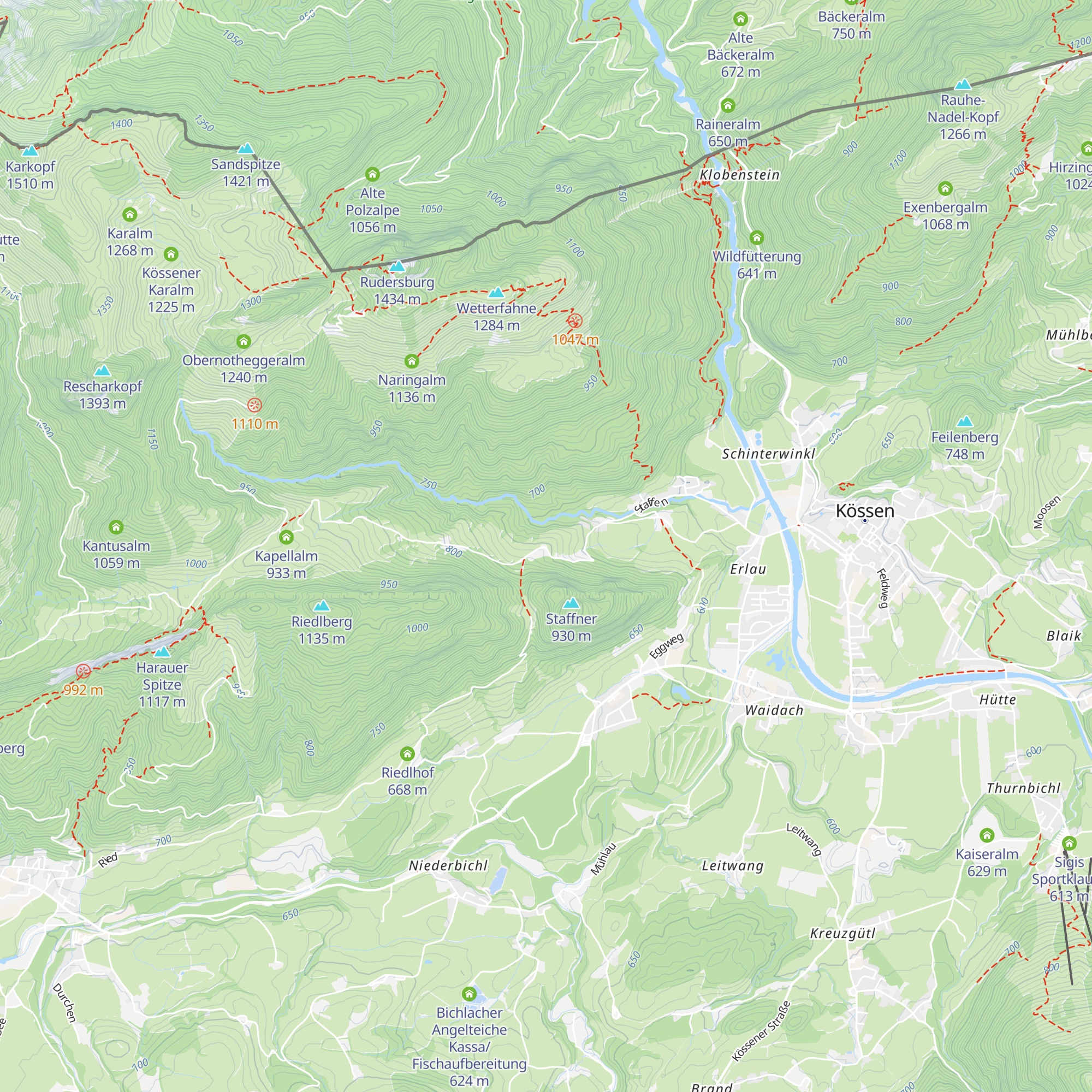 Kronbichlalm map