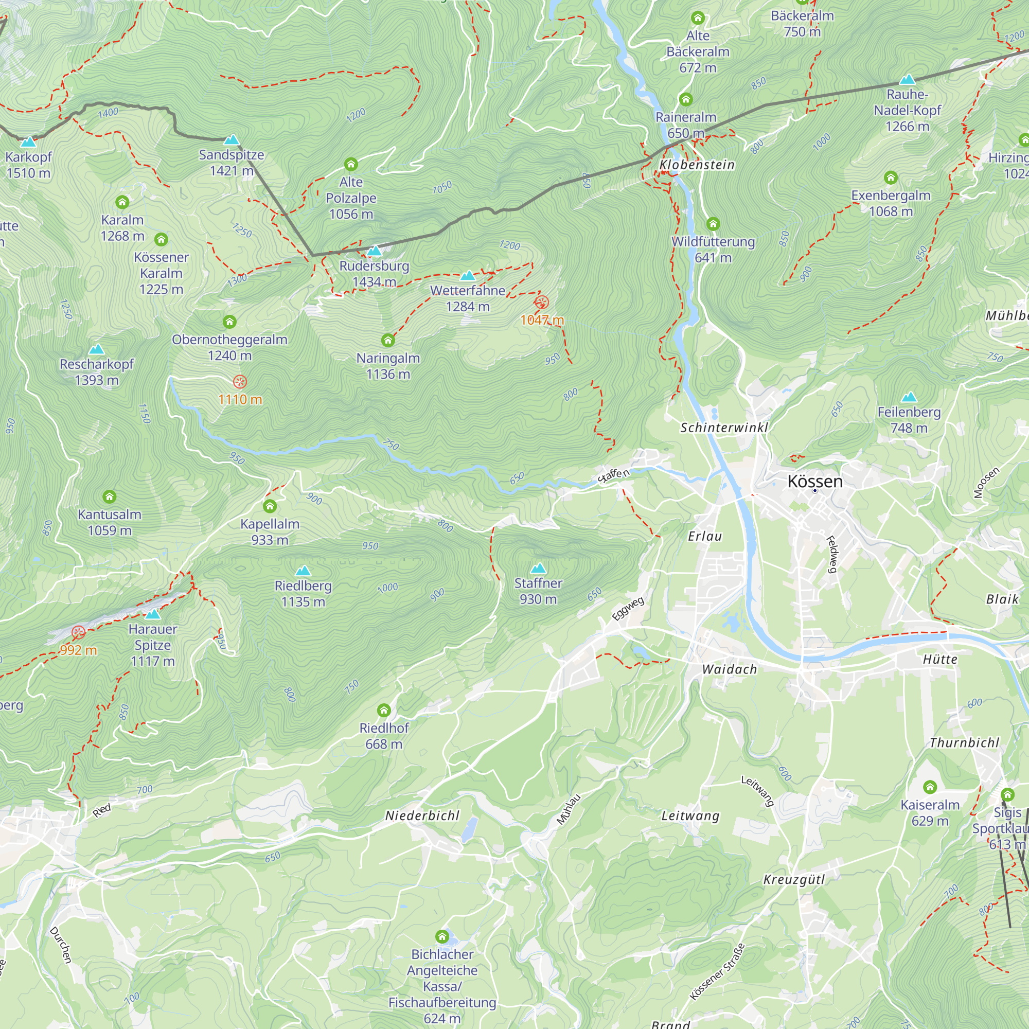 Kronbichlalm map