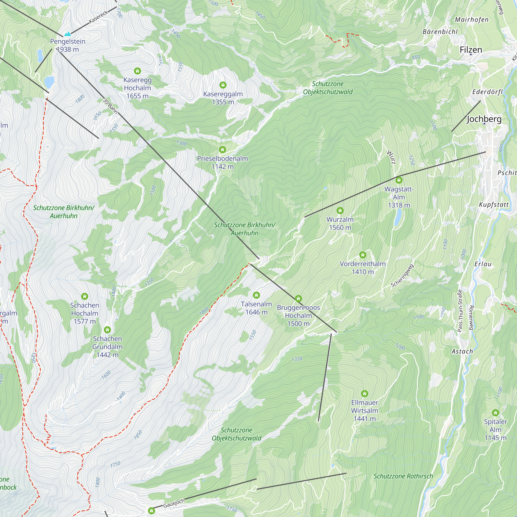 S3 Bahn-Gondel map