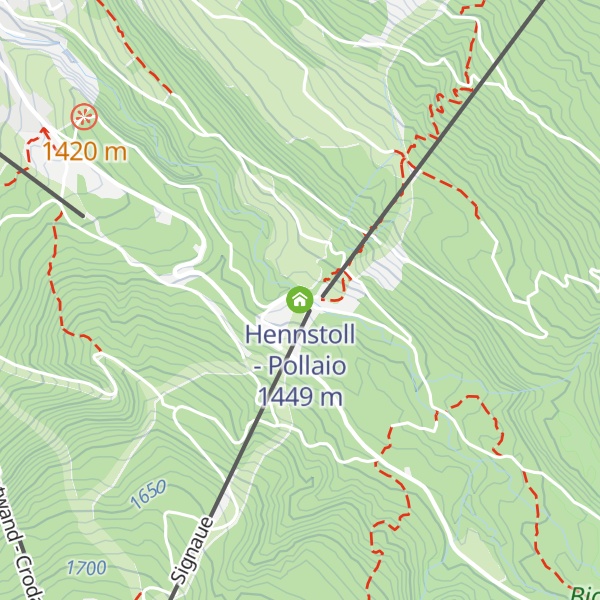 Map of Hennstoll - Pollaio