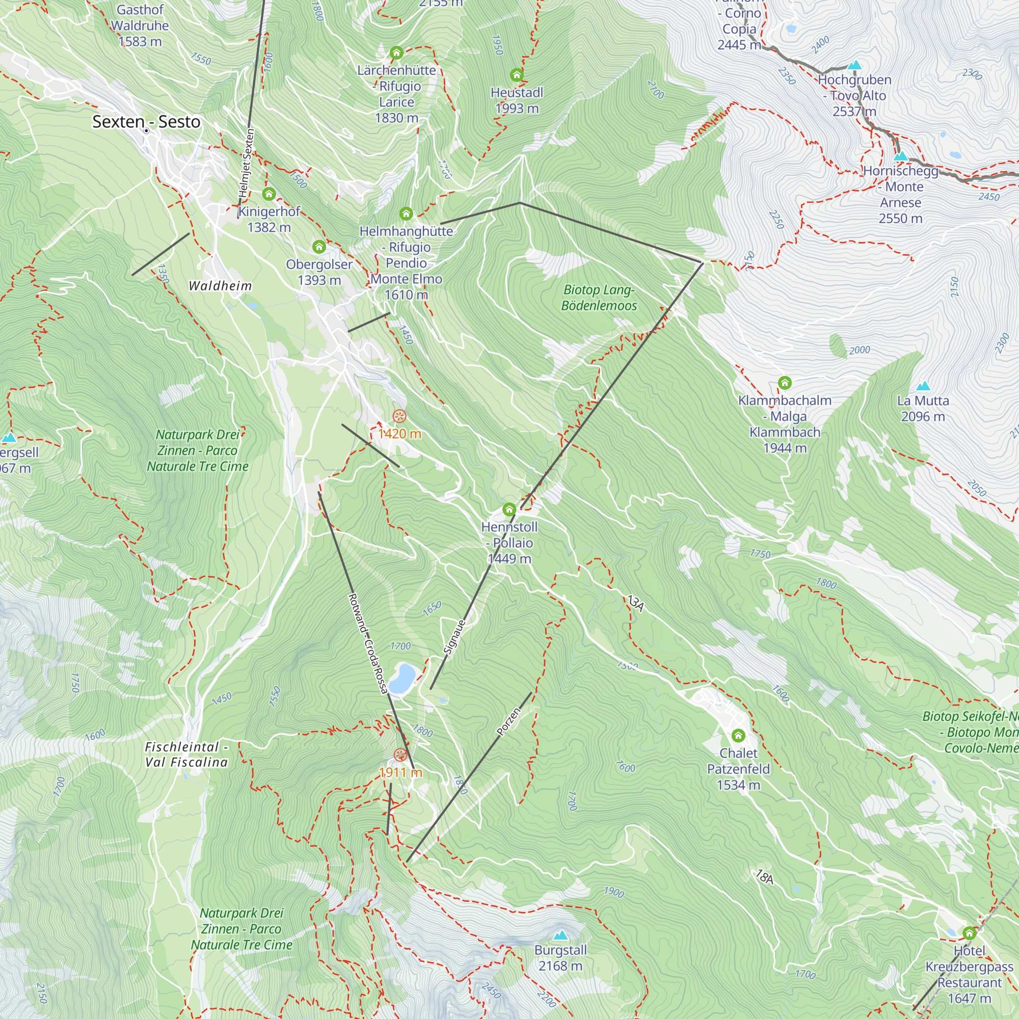 Hennstoll - Pollaio map