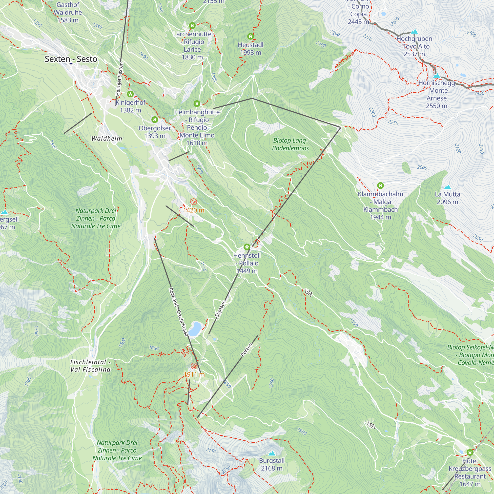 Hennstoll - Pollaio map