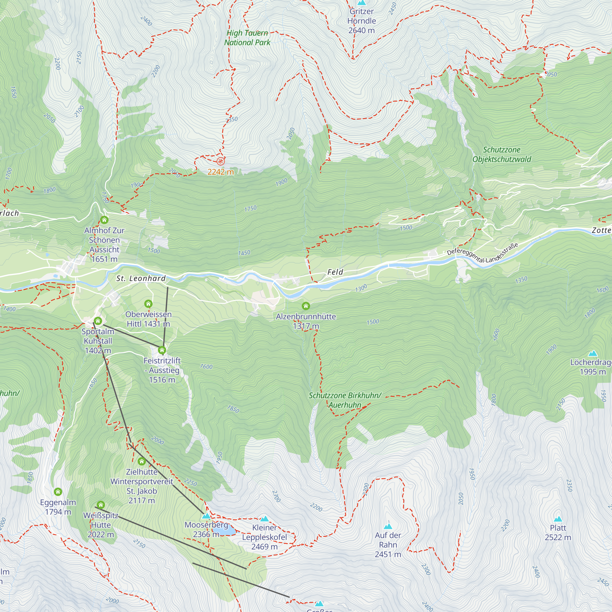 Alzenbrunnhütte map