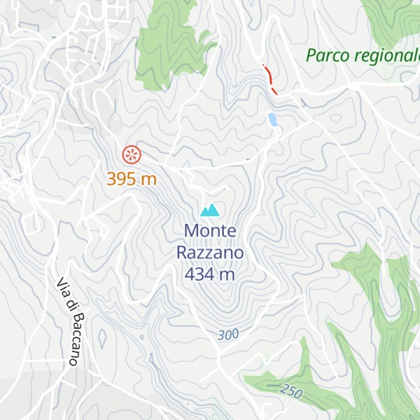 Map of Monte Razzano