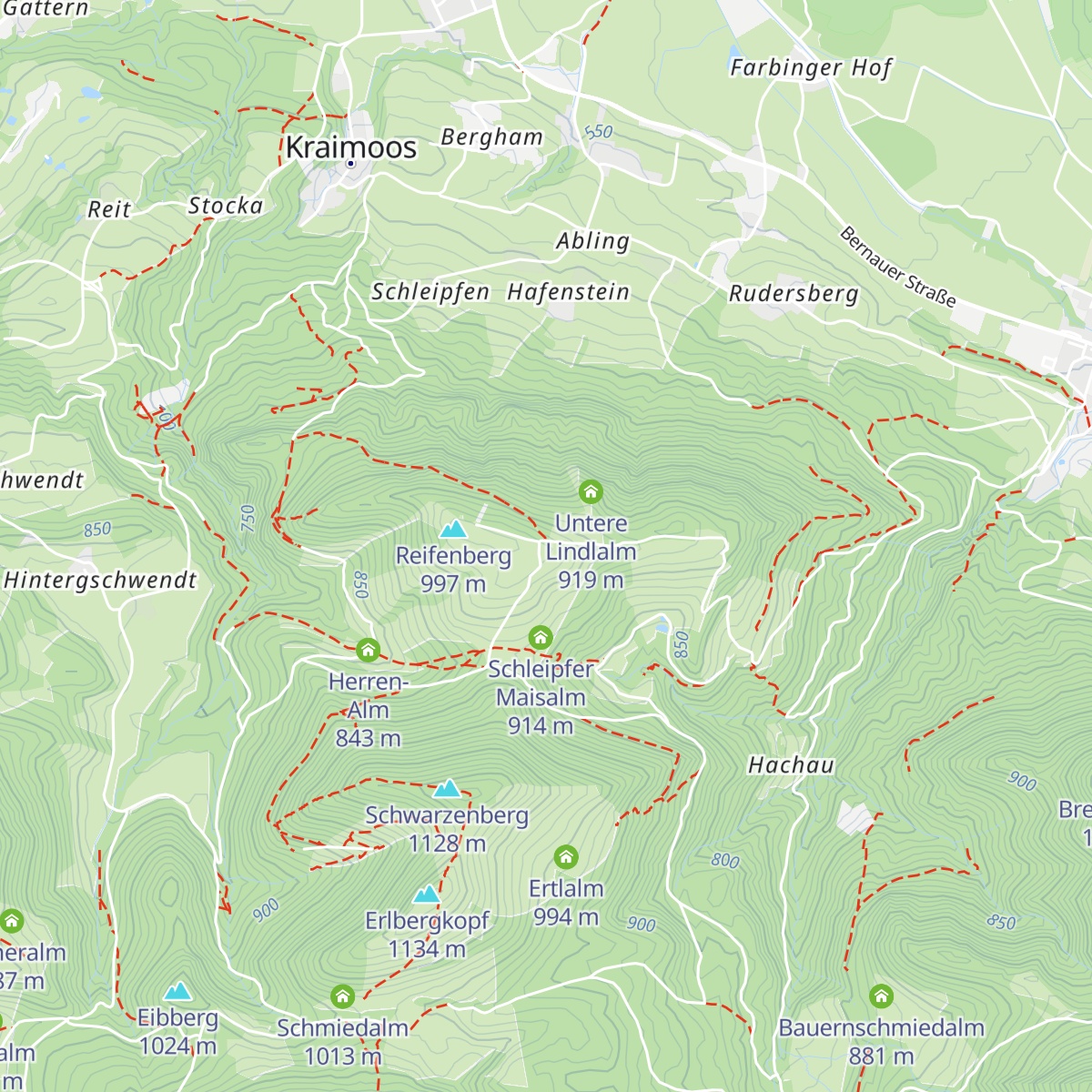 Obere Lindlalm map