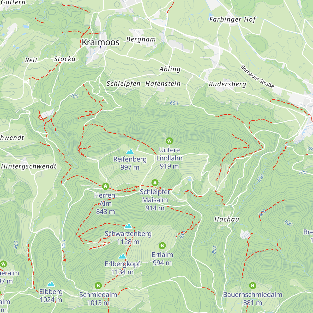 Obere Lindlalm map