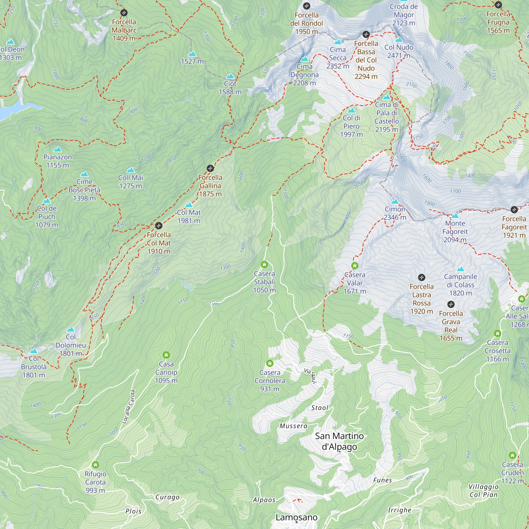 Casera Stabalì map