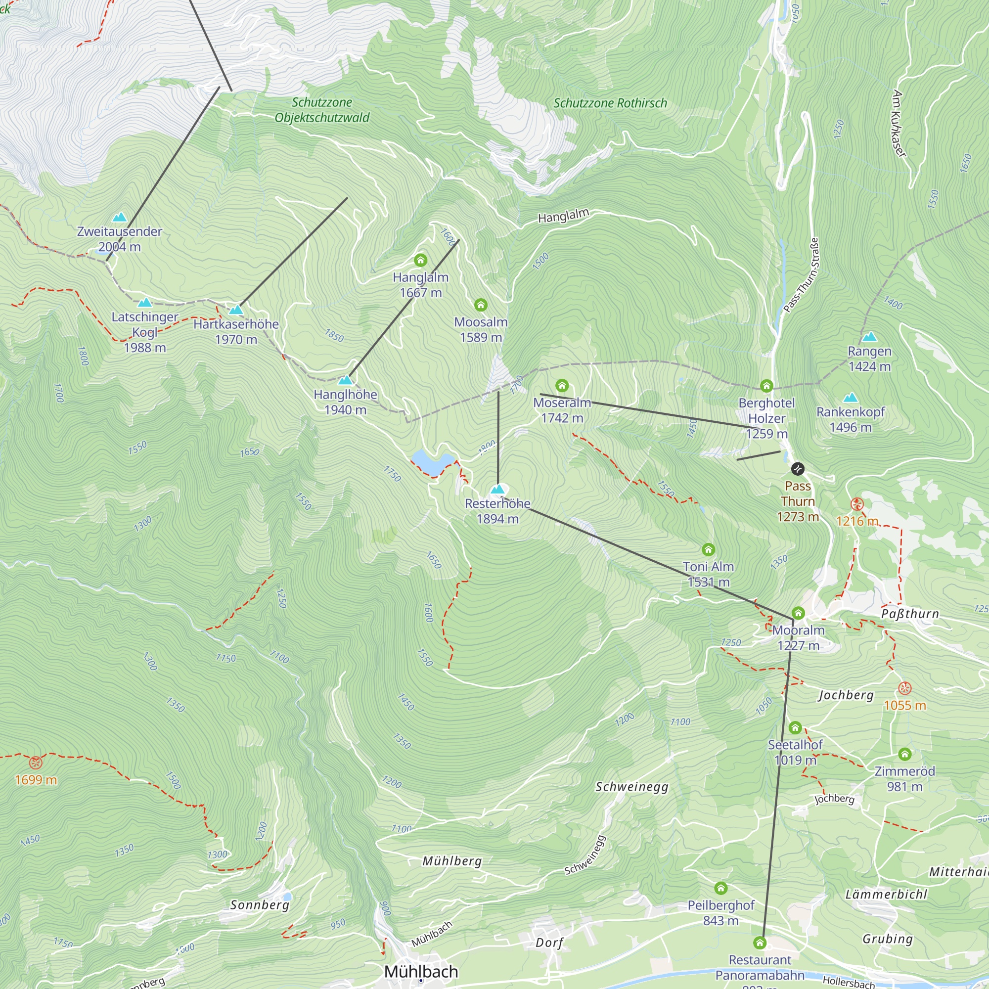 Pinzgablick map