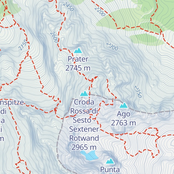 Map of Ventaglio