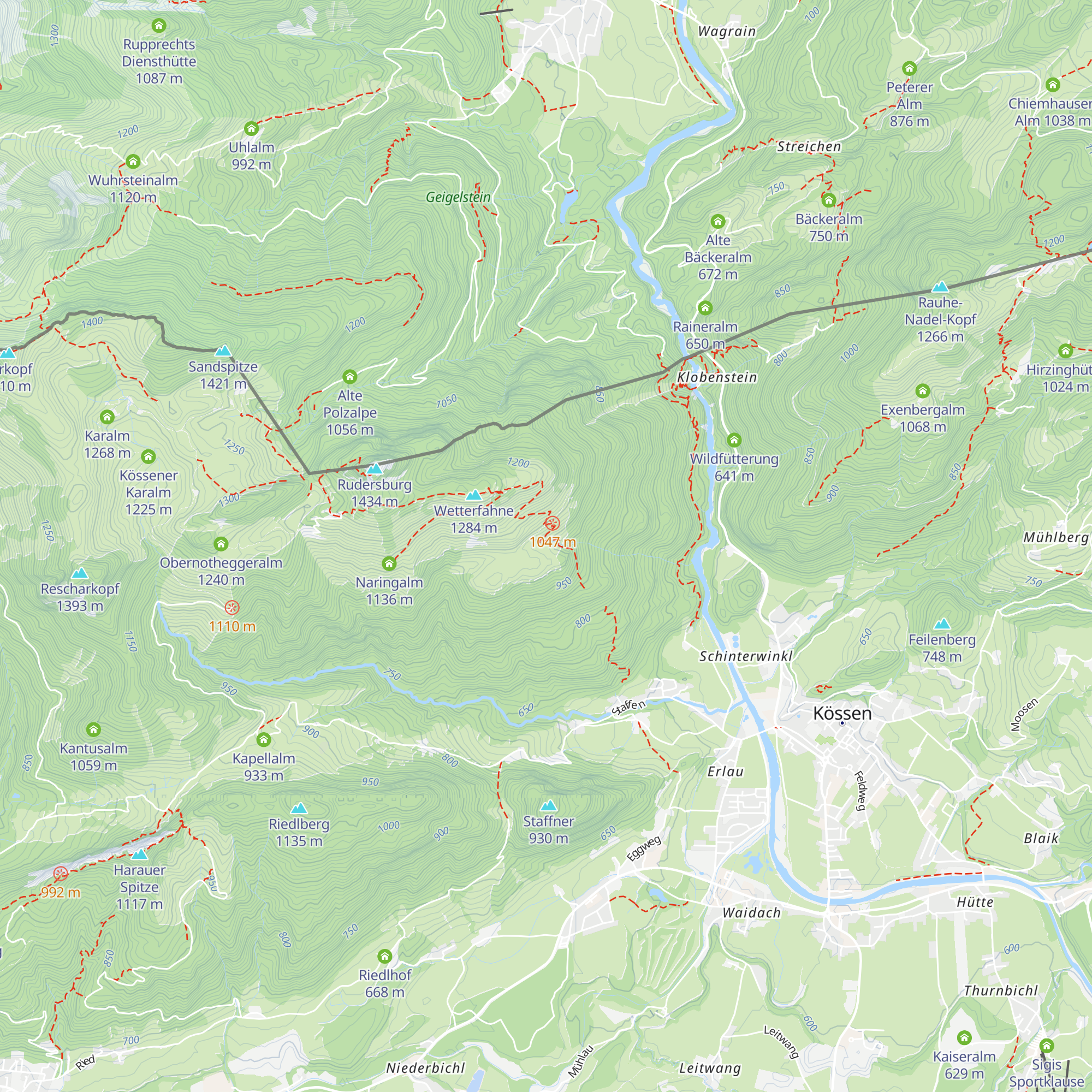Hinhageralm map