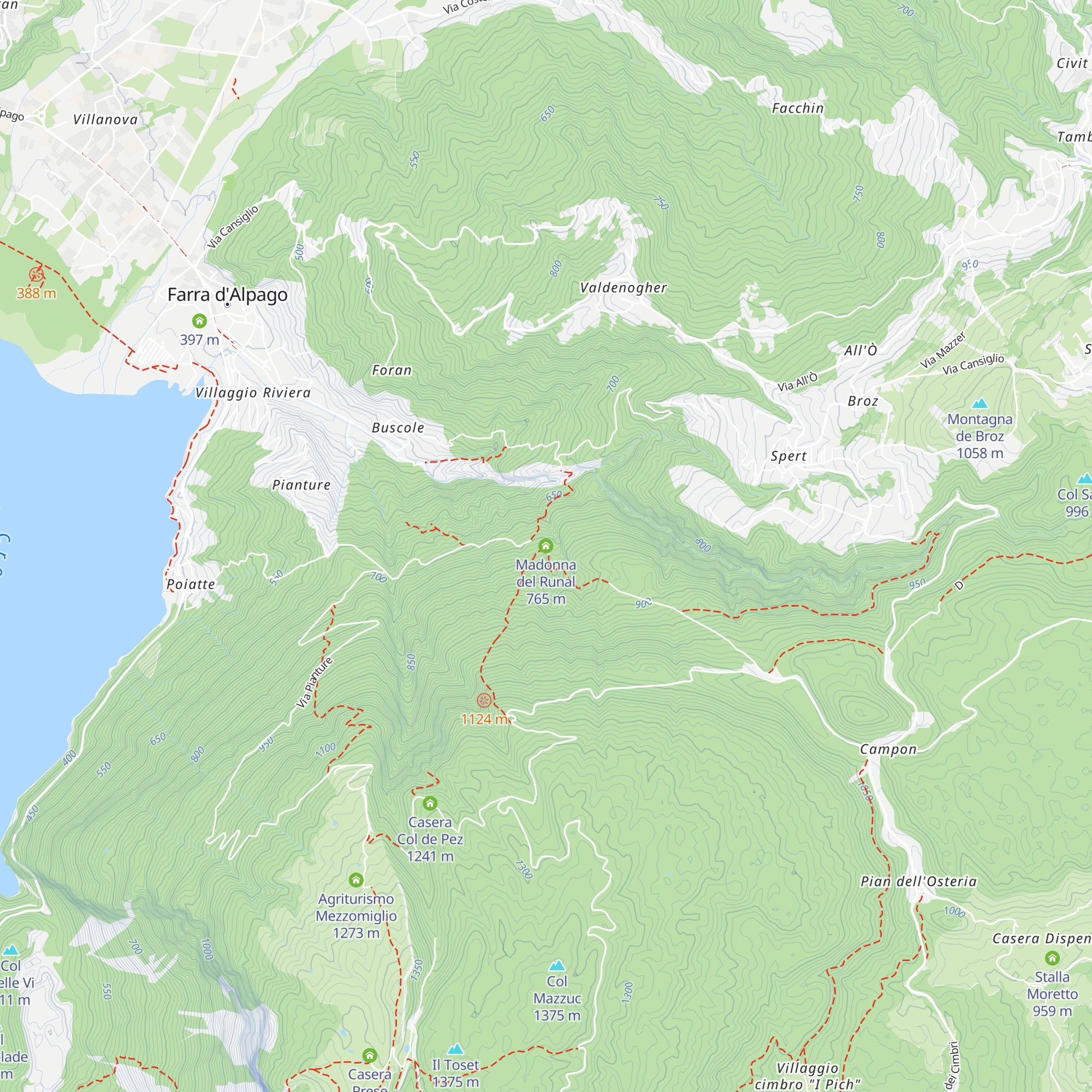 Madonna del Runal map
