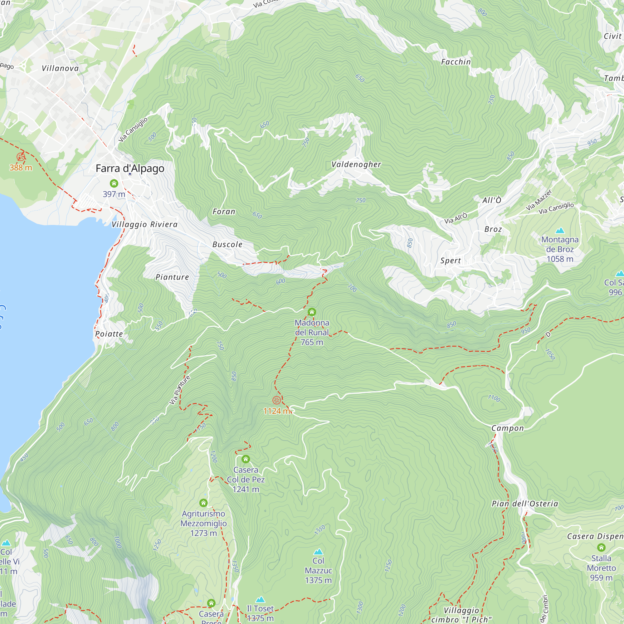 Madonna del Runal map