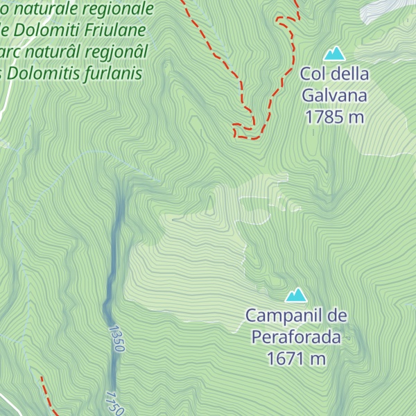 Map of Monte Porgeit