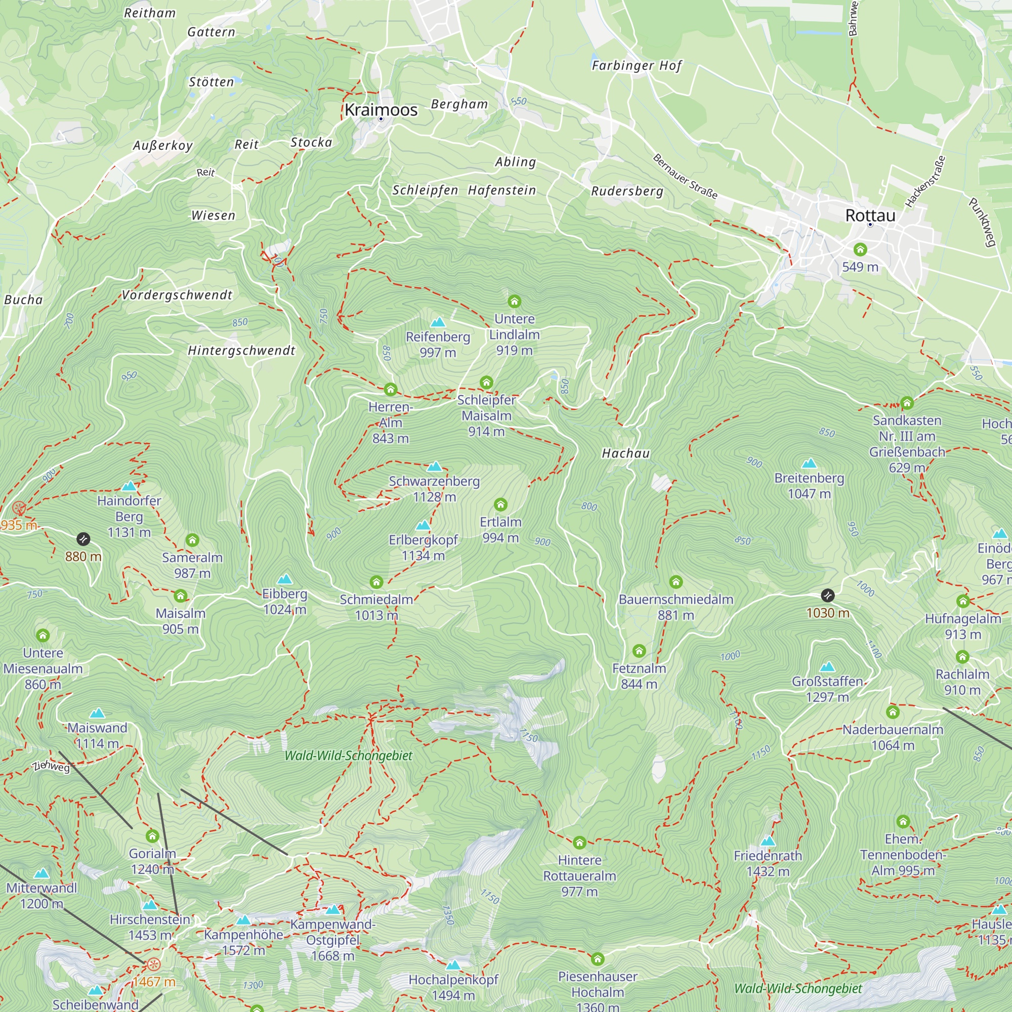 Schwaigeralm map