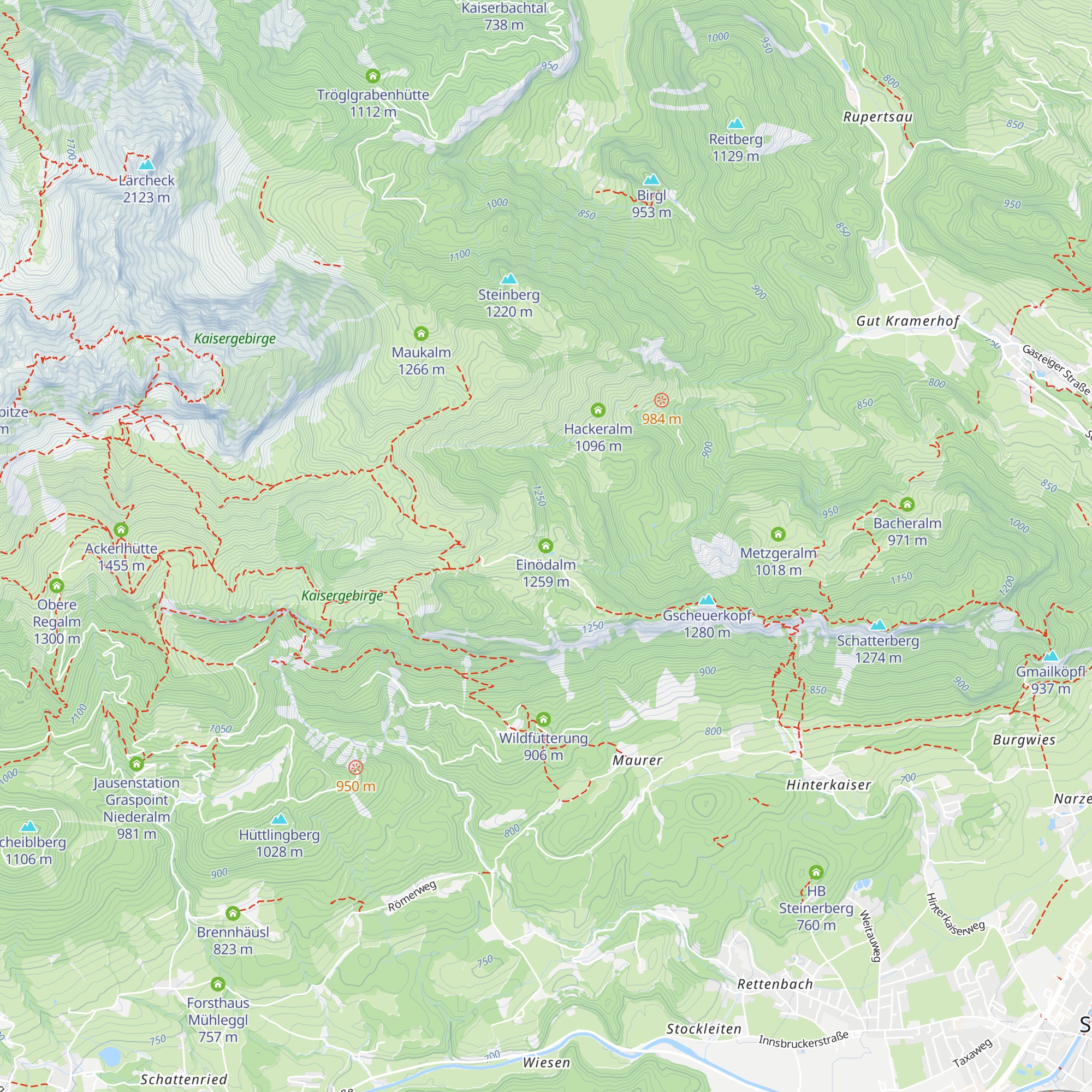 Einödalm map