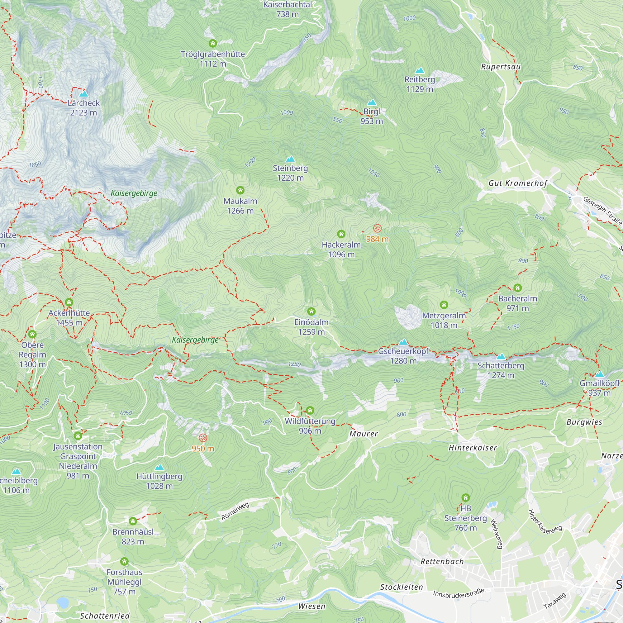 Einödalm map