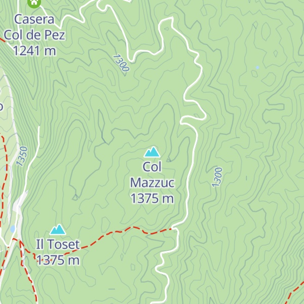 Map of Col Mazzuc