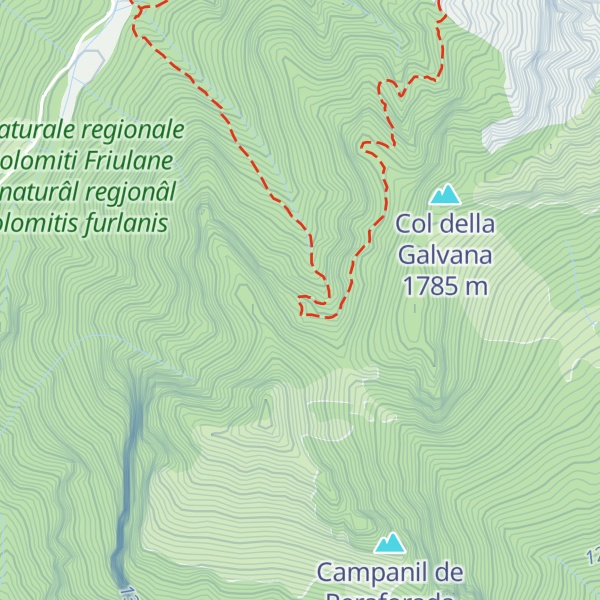 Map of Ricovero Casera Galvana