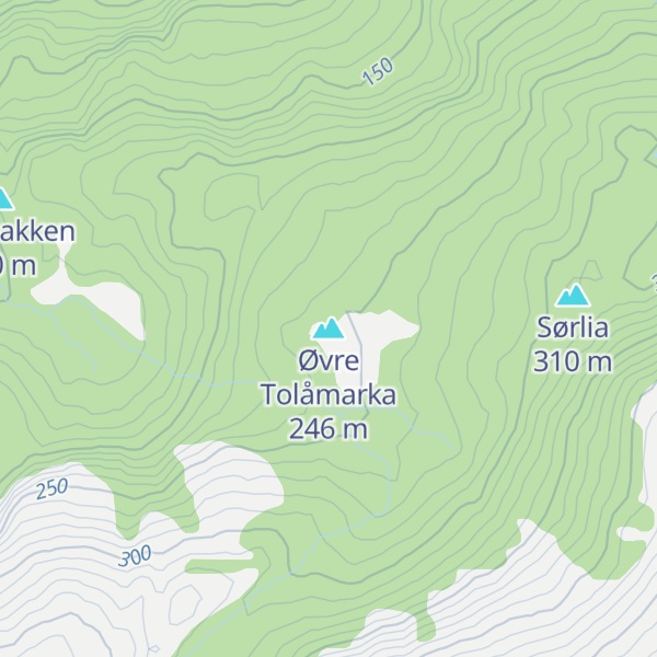 Map of Øvre Tolåmarka