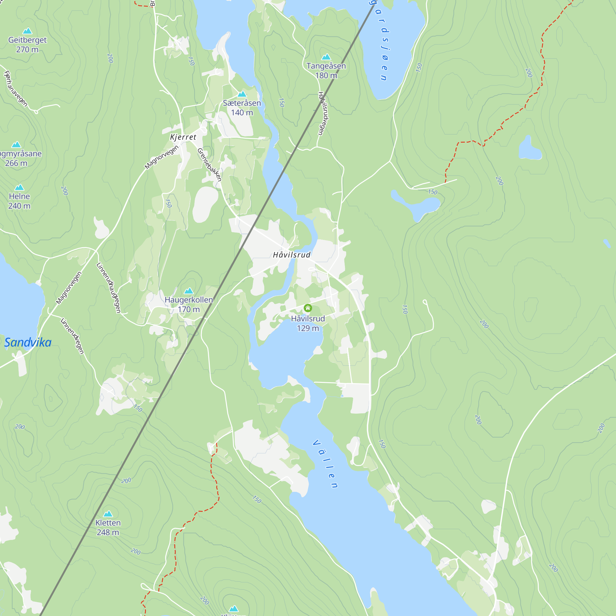 Håvilsrud map