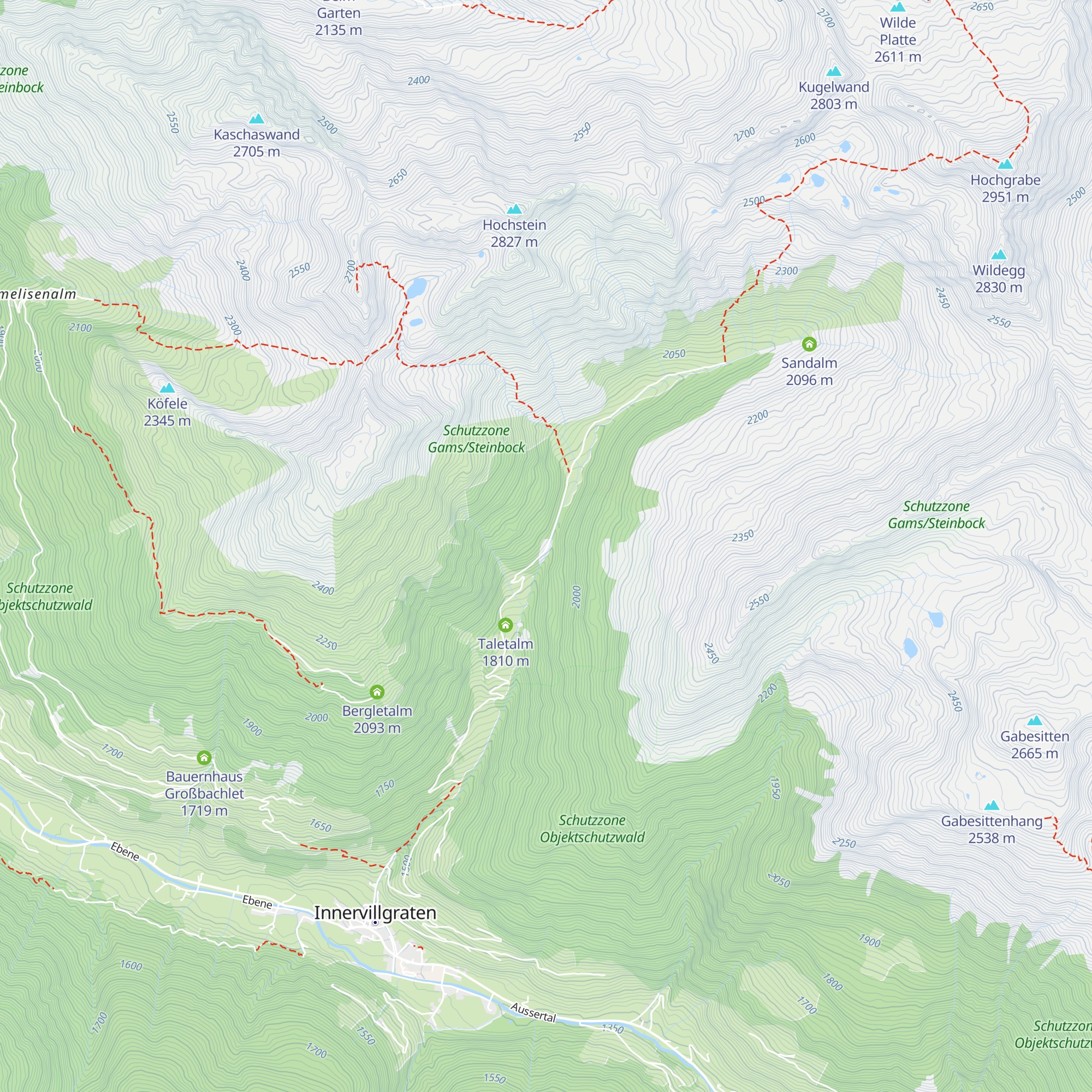 Schmidhoferalm map