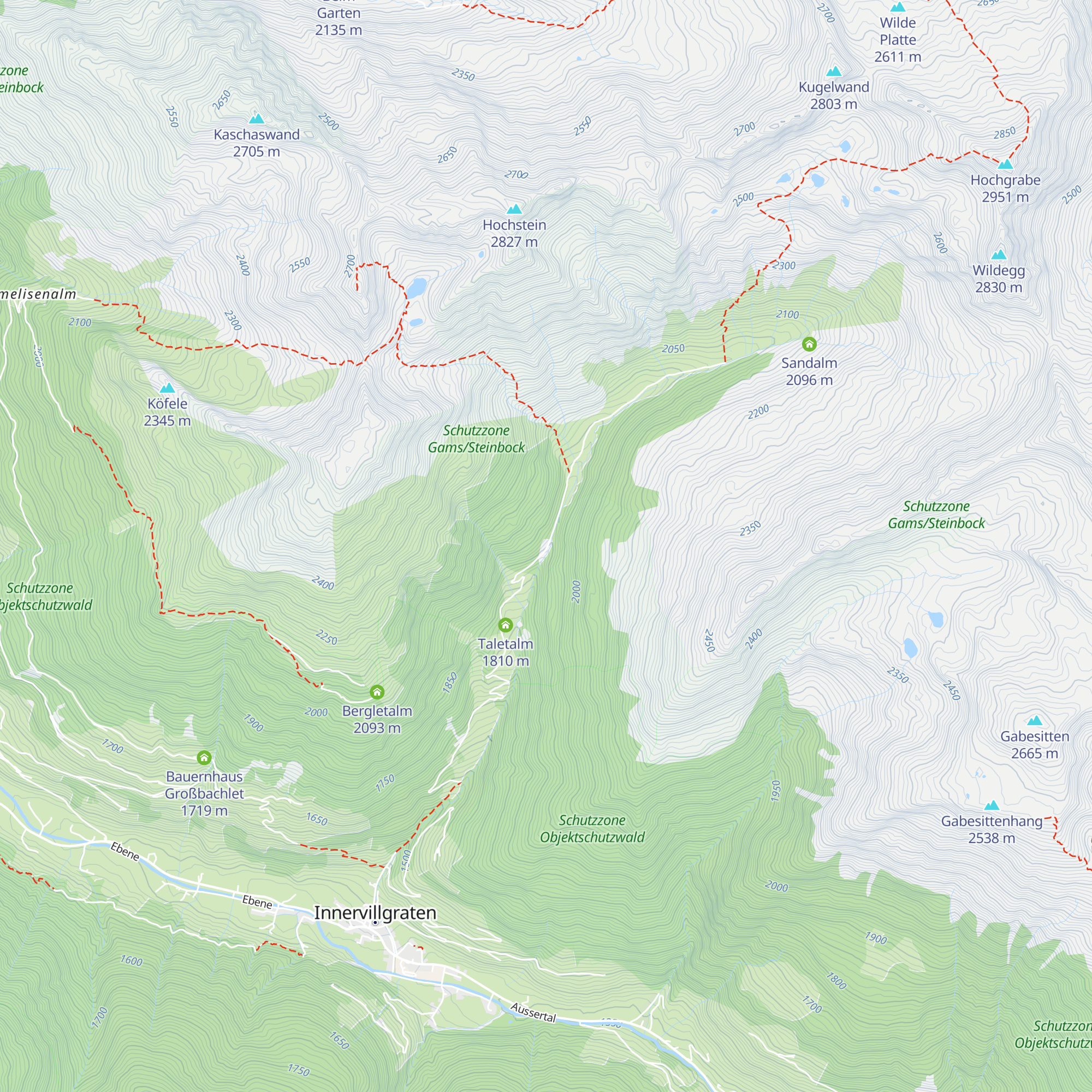 Schmidhoferalm map
