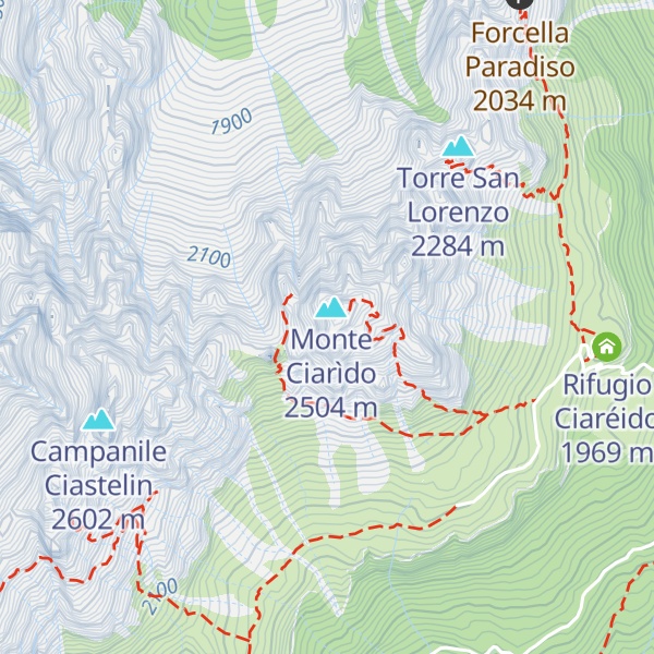 Map of Torre Laura Anticima Sud