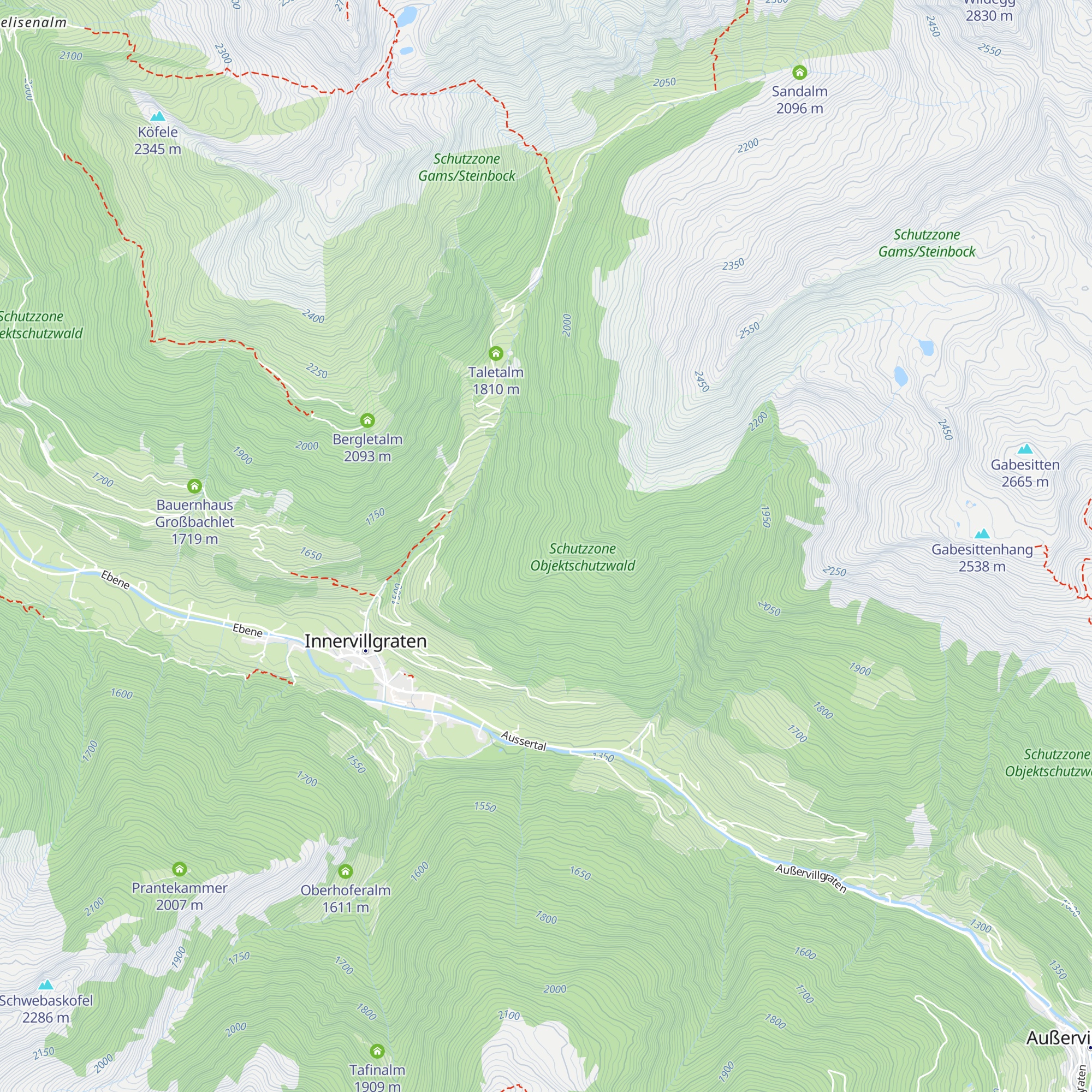 Ahornalm map