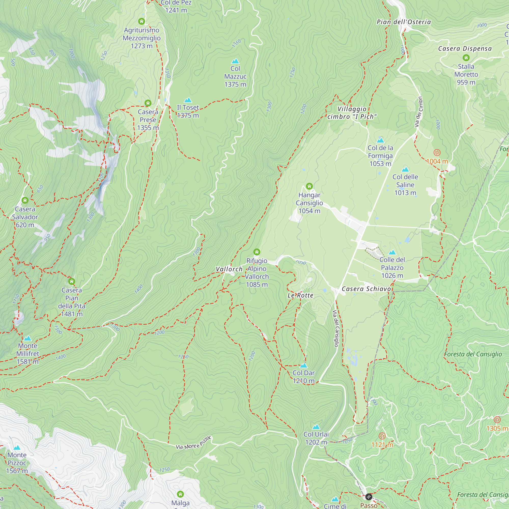 Centro Educazione Naturalistica Casa Vallorch map