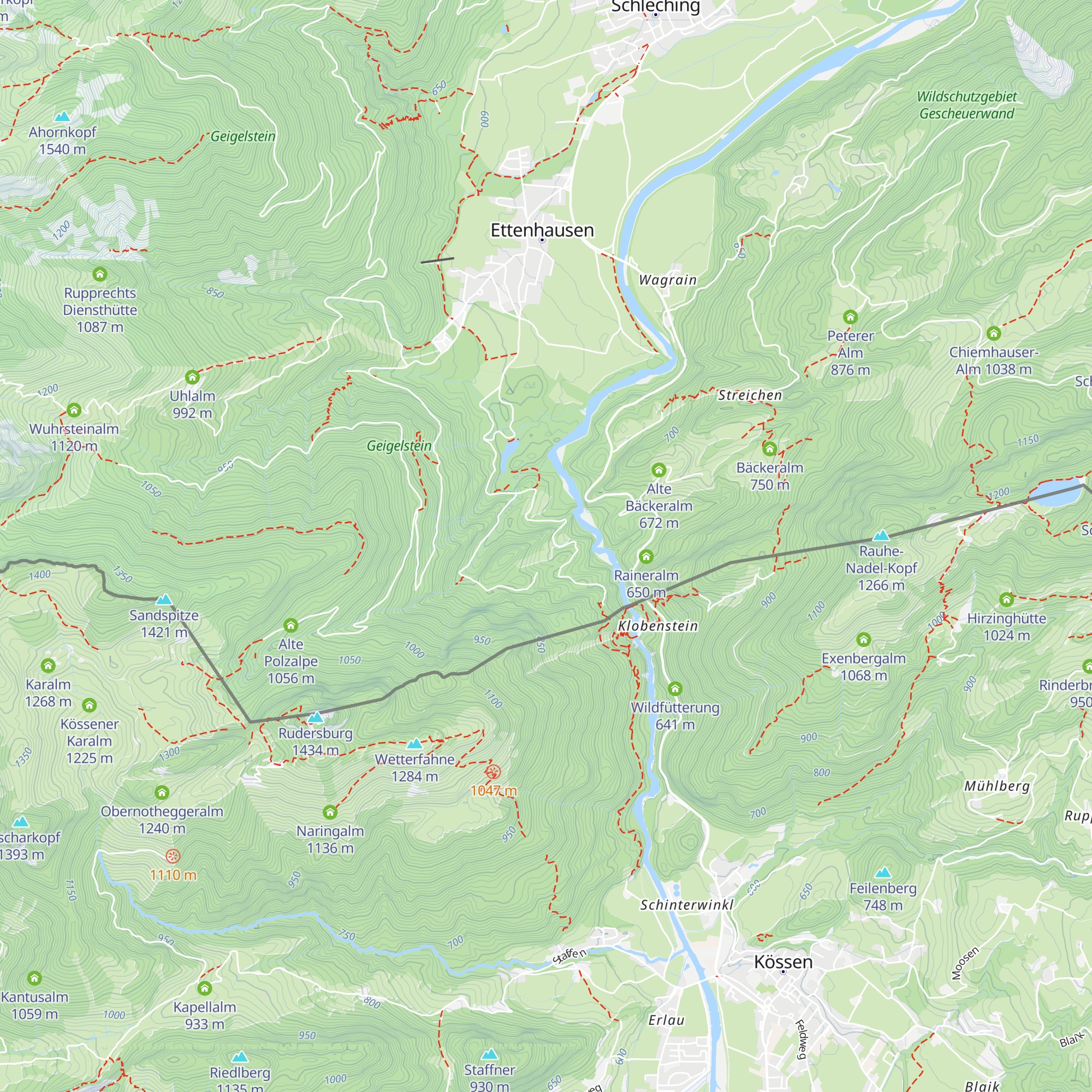 Huberalm map