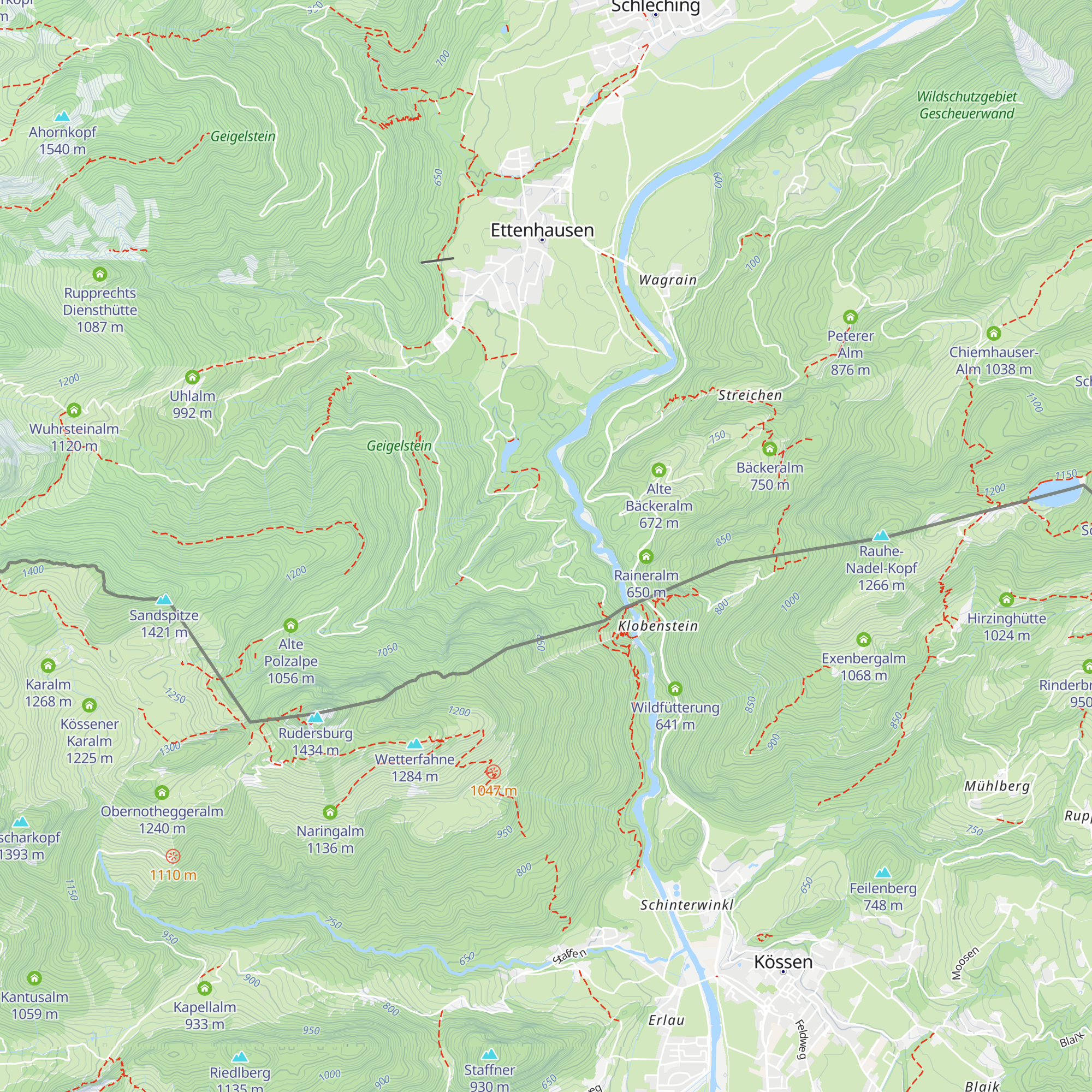 Huberalm map