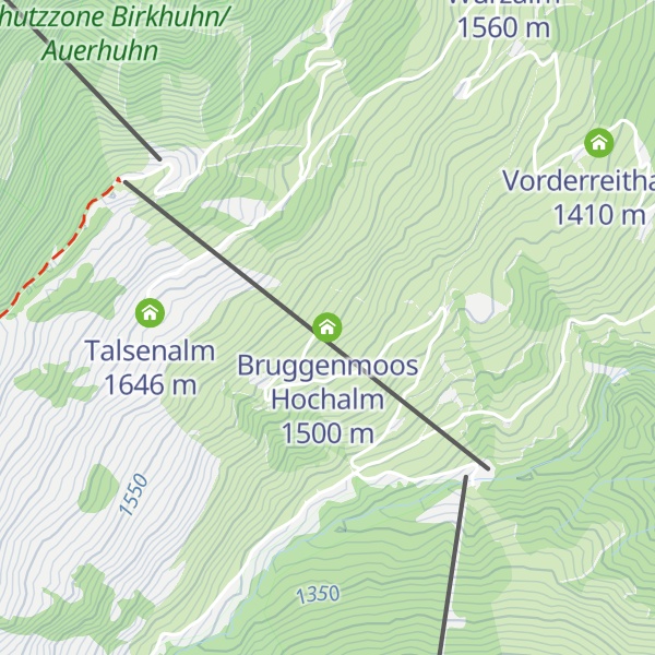 Map of Bruggenmoos Hochalm