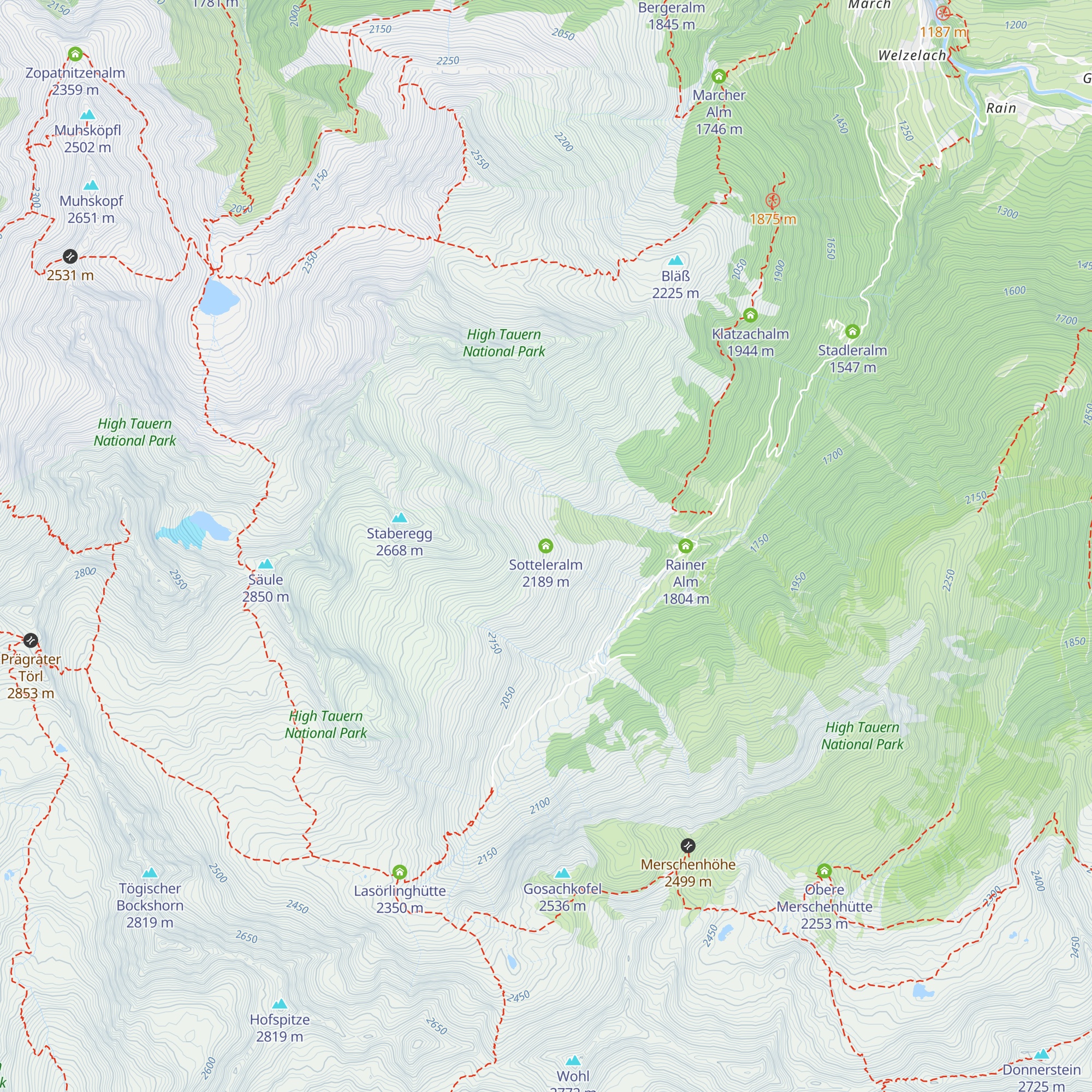 Sotteleralm map