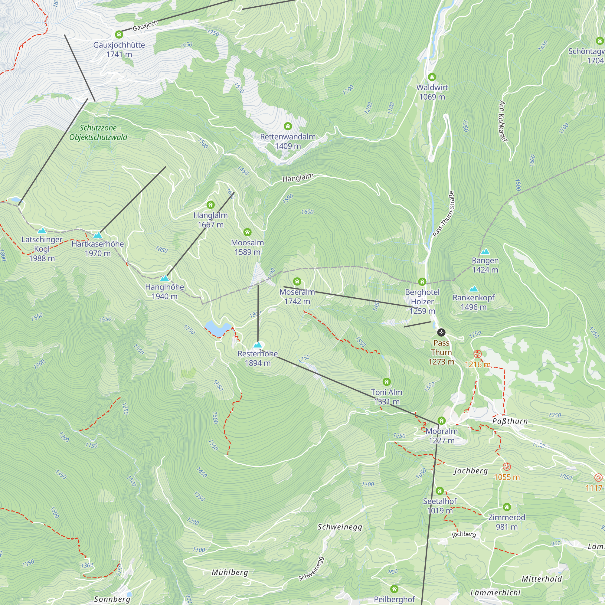 Berggasthaus Resterhöhe map