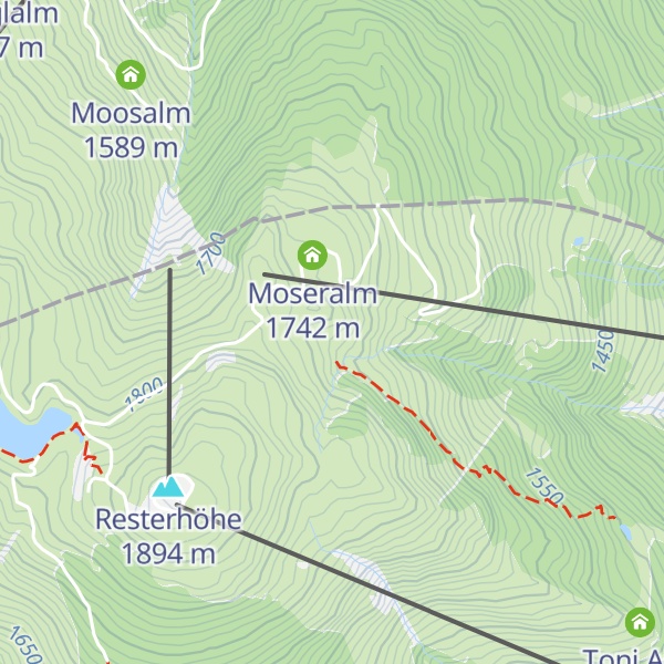 Map of Berggasthaus Resterhöhe