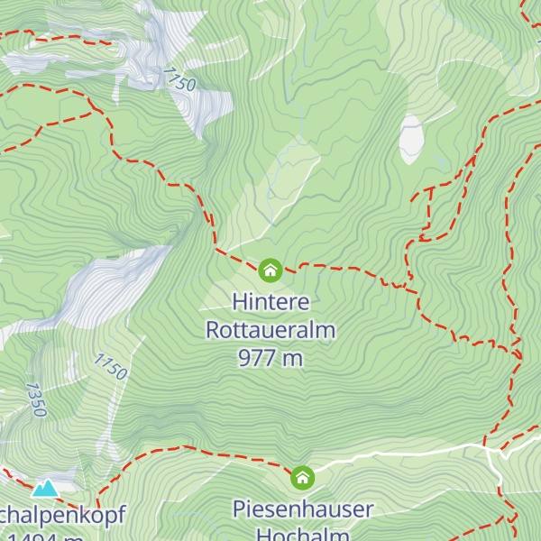 Map of Hintere Rottaueralm