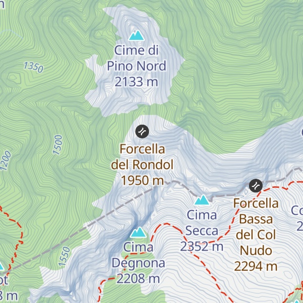 Map of Cima del Colatoio