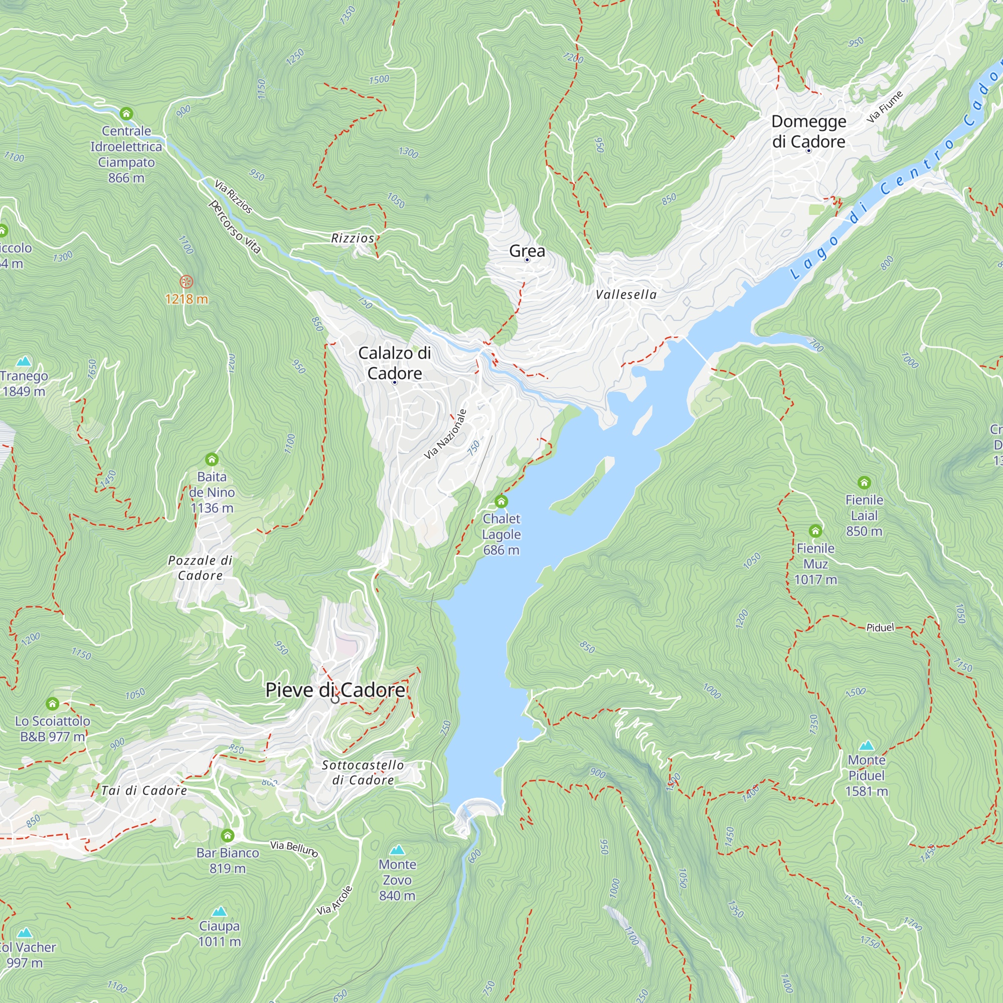 Chalet Lagole map