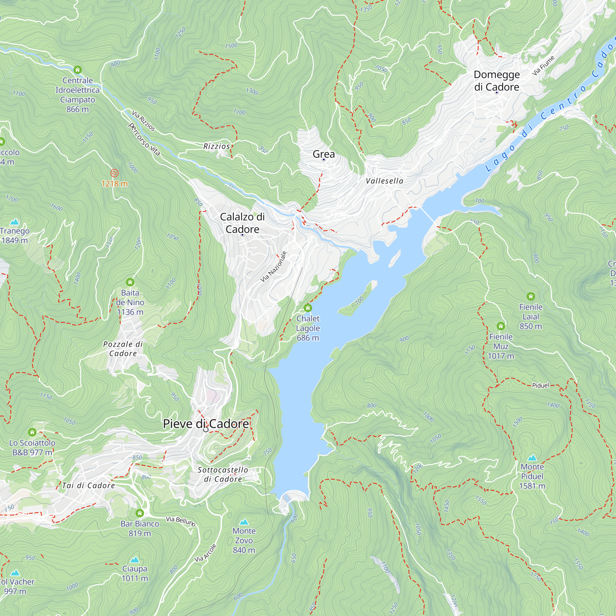 Chalet Lagole map